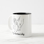 ハッピーバレンタインデー ツートーンマグカップ (正面左)