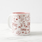 ハッピーバレンタインデー ツートーンマグカップ (正面左)