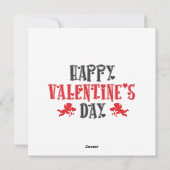 ハッピーバレンタインデー テディベア シーズンカード (裏面)