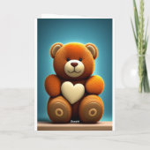 ハッピーバレンタインデー テディベア シーズンカード (裏面)