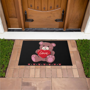 ハッピーバレンタインデー ドアマット