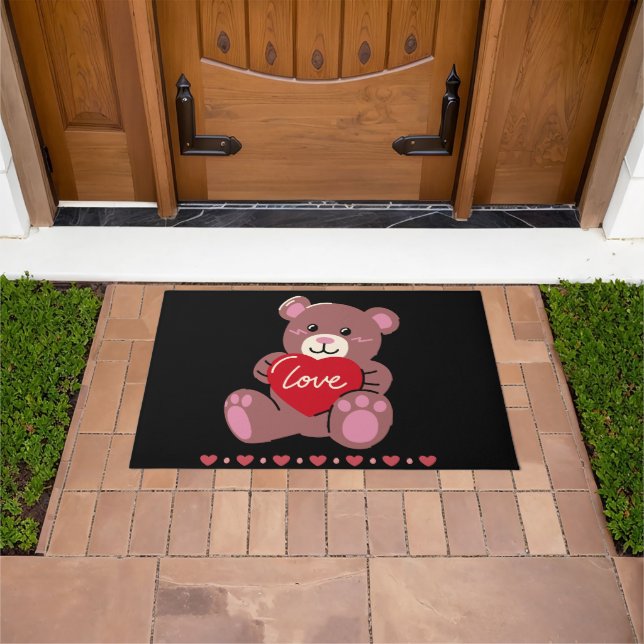 ハッピーバレンタインデー ドアマット (室外)