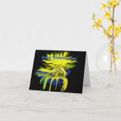 ハッピーバレンタインデー – ドルフィンラブ カード (黄色い花)