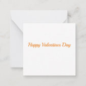 ハッピーバレンタインデー ノートカード (裏面)