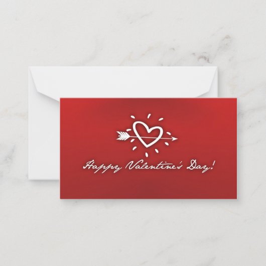 ハッピーバレンタインデー ノートカード (正面)