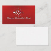 ハッピーバレンタインデー ノートカード (正面/裏面)