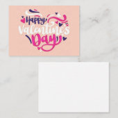 ハッピーバレンタインデー ノートカード (正面/裏面)