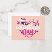 ハッピーバレンタインデー ノートカード (正面/裏面インサイチュ)
