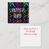 ハッピーバレンタインデー ノートカード (正面/裏面)