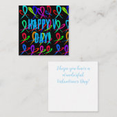 ハッピーバレンタインデー ノートカード (正面/裏面)