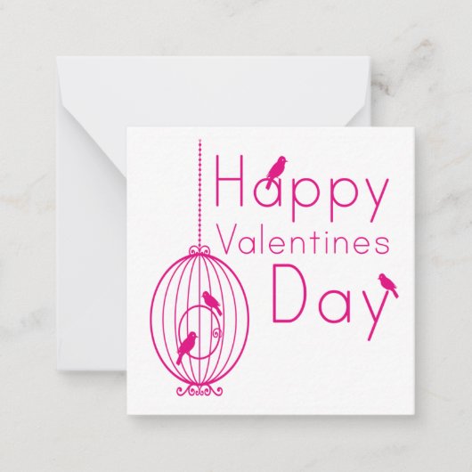 ハッピーバレンタインデー ノートカード (正面)