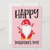 ハッピーバレンタインデー　ノームのホリデーカード シーズンカード (正面)