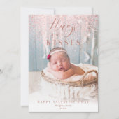 ハッピーバレンタインデー |ハグ&キスズピンク シーズンカード (正面)