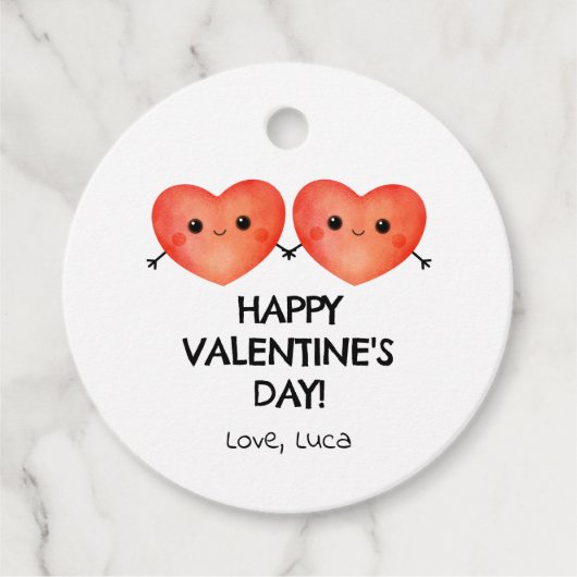 ハッピーバレンタインデー(ハートカップル) フェイバータグ (正面)