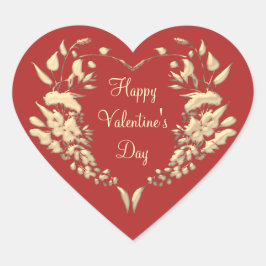 ハッピーバレンタインデー ハートシール