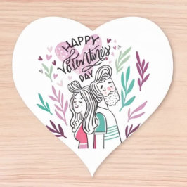 ハッピーバレンタインデー ハートシール