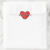 ハッピーバレンタインデー ハートシール (バッグ)