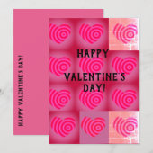 ハッピーバレンタインデー ハート シーズンカード (正面/裏面)