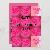 ハッピーバレンタインデー ハート シーズンカード (正面/裏面)