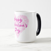 「ハッピーバレンタインデー」ハート モーフィングマグカップ (正面右)