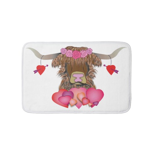 ハッピーバレンタインデー バスマット (正面)