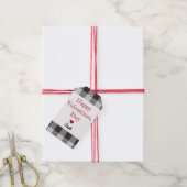 ハッピーバレンタインデー バッファロープレイドの教室の少年よ ギフトタグ (より糸付き)