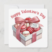 ハッピーバレンタインデー – バレンタインのカード サンキューカード (正面)