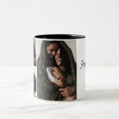 ハッピーバレンタインデー，バレンタインの贈り物，写真gi ツートーンマグカップ (中央)