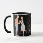 ハッピーバレンタインデー，バレンタインの贈り物，写真gi マグカップ (左)