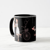 ハッピーバレンタインデー，バレンタインの贈り物，写真gi マグカップ (正面左)