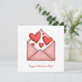 ハッピーバレンタインデー!バレンタインデーのカード。 シーズンカード (スタンド正面)