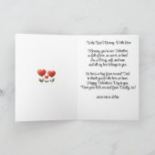 ハッピーバレンタインデー、パパ&ベビーからのカード、 カード (内部)