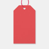 ハッピーバレンタインデー ピンクと赤のハート ギフトタグ (裏面)