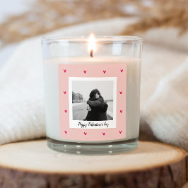 ハッピーバレンタインデー |ピンク&赤いハート |ギフト スクエアシール