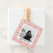 ハッピーバレンタインデー |ピンク&赤いハート |ギフト フェイバータグ (インサイチュ)