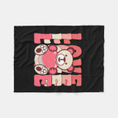 ハッピーバレンタインデー フリースブランケット (正面(横))