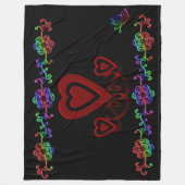 ハッピーバレンタインデー フリースブランケット (正面)