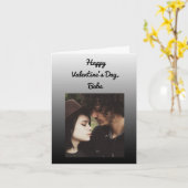 ハッピーバレンタインデー ベイビー、自分で写真を追加してね カード (黄色い花)