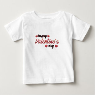 ハッピーバレンタインデー ベビーTシャツ