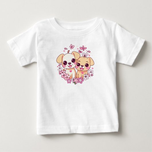 ハッピーバレンタインデー! ベビーTシャツ (正面)