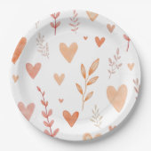 ハッピーバレンタインデー ペーパープレート (正面)