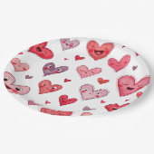 ハッピーバレンタインデー ペーパープレート (アングル)