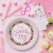 ハッピーバレンタインデー ペーパープレート (パーティー)