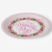 ハッピーバレンタインデー ペーパープレート (アングル)