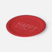 ハッピーバレンタインデー ペーパープレート (アングル)