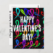 ハッピーバレンタインデー ポストカード (正面/裏面)