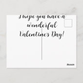 ハッピーバレンタインデー ポストカード (裏面)