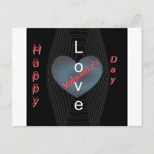 ハッピーバレンタインデー ポストカード (正面)
