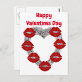 ハッピーバレンタインデー ポストカード (正面/裏面)