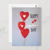 ハッピーバレンタインデー ポストカード (正面/裏面)